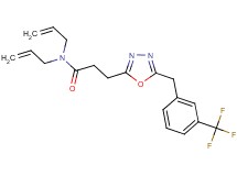 N,N-diallyl-3-{5-[3-(trifluoromethyl)benzyl]-1,3,4-oxadiazol-2-yl}propanamide