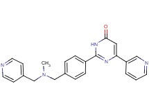 2-(4-{[methyl(pyridin-4-ylmethyl)amino]methyl}phenyl)-6-pyridin-3-ylpyrimidin-4(3H)-one