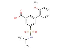 5-[(isopropylamino)sulfonyl]-2'-methoxybiphenyl-3-carboxylic acid