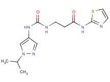 N~3~-{[(1-isopropyl-1H-pyrazol-4-yl)amino]carbonyl}-N~1~-1,3-thiazol-2-yl-beta-alaninamide