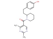 4-(2-{1-[(2,4-dimethyl-5-pyrimidinyl)carbonyl]-2-piperidinyl}ethyl)phenol