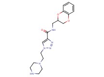 N-(2,3-dihydro-1,4-benzodioxin-2-ylmethyl)-1-(2-piperazin-1-ylethyl)-1H-1,2,3-triazole-4-carboxamide