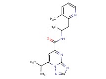7-isopropyl-N-[1-methyl-2-(3-methylpyridin-2-yl)ethyl][1,2,4]triazolo[1,5-a]pyrimidine-5-carboxamide