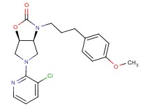 (3aS*,6aR*)-5-(3-chloro-2-pyridinyl)-3-[3-(4-methoxyphenyl)propyl]hexahydro-2H-pyrrolo[3,4-d][1,3]oxazol-2-one