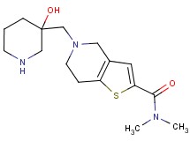 5-[(3-hydroxy-3-piperidinyl)methyl]-N,N-dimethyl-4,5,6,7-tetrahydrothieno[3,2-c]pyridine-2-carboxamide dihydrochloride