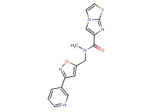 N-methyl-N-{[3-(3-pyridinyl)-5-isoxazolyl]methyl}imidazo[2,1-b][1,3]thiazole-6-carboxamide