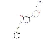 5-[2-(2-aminoethyl)-4-morpholinyl]-2-[2-(phenylthio)ethyl]-3(2H)-pyridazinone hydrochloride