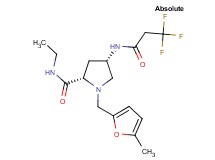 (4S)-N-ethyl-1-[(5-methyl-2-furyl)methyl]-4-[(3,3,3-trifluoropropanoyl)amino]-L-prolinamide