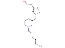 2-{1-[(1-hexylpiperidin-3-yl)methyl]-1H-1,2,3-triazol-4-yl}ethanol