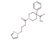 1-{4-phenyl-1-[4-(1H-pyrazol-1-yl)butanoyl]-4-piperidinyl}ethanone