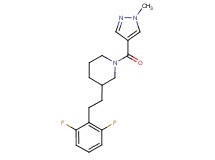 3-[2-(2,6-difluorophenyl)ethyl]-1-[(1-methyl-1H-pyrazol-4-yl)carbonyl]piperidine