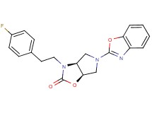 (3aS*,6aR*)-5-(1,3-benzoxazol-2-yl)-3-[2-(4-fluorophenyl)ethyl]hexahydro-2H-pyrrolo[3,4-d][1,3]oxazol-2-one