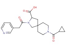 8-(cyclopropylcarbonyl)-2-(3-pyridinylacetyl)-2,8-diazaspiro[4.5]decane-3-carboxylic acid