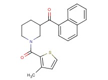 {1-[(3-methyl-2-thienyl)carbonyl]-3-piperidinyl}(1-naphthyl)methanone
