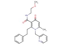 N-(2-methoxyethyl)-6-methyl-4-oxo-2-(2-phenylethyl)-1-(2-pyridinylmethyl)-1,4-dihydro-3-pyridinecarboxamide