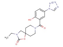 3-ethyl-8-[2-hydroxy-5-(1H-tetrazol-1-yl)benzoyl]-1-oxa-3,8-diazaspiro[4.5]decan-2-one
