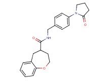 N-[4-(2-oxopyrrolidin-1-yl)benzyl]-2,3,4,5-tetrahydro-1-benzoxepine-4-carboxamide