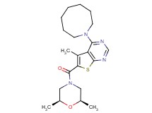 4-(1-azocanyl)-6-{[(2R*,6S*)-2,6-dimethyl-4-morpholinyl]carbonyl}-5-methylthieno[2,3-d]pyrimidine