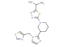 1-(5-isopropyl-1,3,4-thiadiazol-2-yl)-3-[1-(1,3-thiazol-4-ylmethyl)-1H-imidazol-2-yl]piperidine