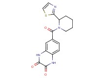 6-{[2-(1,3-thiazol-2-yl)piperidin-1-yl]carbonyl}-1,4-dihydroquinoxaline-2,3-dione