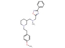 ({1-[2-(4-methoxyphenyl)ethyl]-3-piperidinyl}methyl)methyl[(3-phenyl-1,2,4-oxadiazol-5-yl)methyl]amine