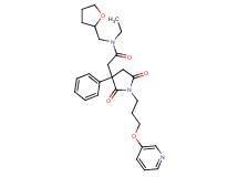 2-{2,5-dioxo-3-phenyl-1-[3-(3-pyridinyloxy)propyl]-3-pyrrolidinyl}-N-ethyl-N-(tetrahydro-2-furanylmethyl)acetamide