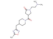 1-[2-(dimethylamino)ethyl]-4-({4-[(5-methyl-1,2,4-oxadiazol-3-yl)methyl]-1-piperidinyl}carbonyl)-2-pyrrolidinone