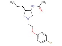 N-{(3S*,4R*)-1-[2-(4-fluorophenoxy)ethyl]-4-propylpyrrolidin-3-yl}acetamide