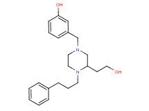 3-{[3-(2-hydroxyethyl)-4-(3-phenylpropyl)-1-piperazinyl]methyl}phenol