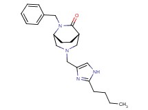 (1S*,5R*)-6-benzyl-3-[(2-butyl-1H-imidazol-4-yl)methyl]-3,6-diazabicyclo[3.2.2]nonan-7-one