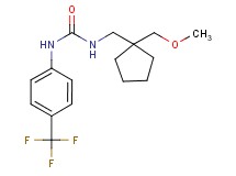 N-{[1-(methoxymethyl)cyclopentyl]methyl}-N'-[4-(trifluoromethyl)phenyl]urea
