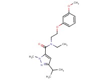 N-ethyl-3-isopropyl-N-[2-(3-methoxyphenoxy)ethyl]-1-methyl-1H-pyrazole-5-carboxamide