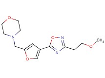 4-({4-[3-(2-methoxyethyl)-1,2,4-oxadiazol-5-yl]-2-furyl}methyl)morpholine