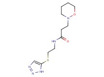 3-(1,2-oxazinan-2-yl)-N-[2-(1H-1,2,3-triazol-5-ylthio)ethyl]propanamide