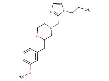 2-(3-methoxybenzyl)-4-[(1-propyl-1H-imidazol-2-yl)methyl]morpholine