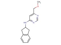 N-(2,3-dihydro-1H-inden-2-yl)-6-(methoxymethyl)pyrimidin-4-amine