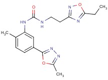 N-[2-(5-ethyl-1,2,4-oxadiazol-3-yl)ethyl]-N'-[2-methyl-5-(5-methyl-1,3,4-oxadiazol-2-yl)phenyl]urea