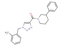 1-{[1-(2-methylbenzyl)-1H-1,2,3-triazol-4-yl]carbonyl}-3-phenylpiperidine