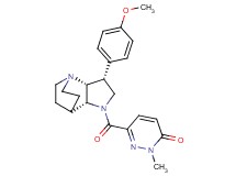 6-{[(3R*,3aR*,7aR*)-3-(4-methoxyphenyl)hexahydro-4,7-ethanopyrrolo[3,2-b]pyridin-1(2H)-yl]carbonyl}-2-methylpyridazin-3(2H)-one