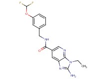 2-amino-N-[3-(difluoromethoxy)benzyl]-3-ethyl-3H-imidazo[4,5-b]pyridine-6-carboxamide