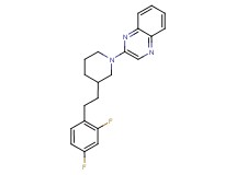 2-{3-[2-(2,4-difluorophenyl)ethyl]-1-piperidinyl}quinoxaline