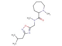 N-[(3-isobutyl-1,2,4-oxadiazol-5-yl)methyl]-N,1-dimethyl-2-azepanecarboxamide