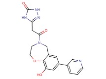 5-[2-(9-hydroxy-7-pyridin-3-yl-2,3-dihydro-1,4-benzoxazepin-4(5H)-yl)-2-oxoethyl]-2,4-dihydro-3H-1,2,4-triazol-3-one