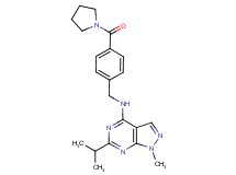 6-isopropyl-1-methyl-N-[4-(1-pyrrolidinylcarbonyl)benzyl]-1H-pyrazolo[3,4-d]pyrimidin-4-amine