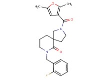 2-(2,5-dimethyl-3-furoyl)-7-(2-fluorobenzyl)-2,7-diazaspiro[4.5]decan-6-one