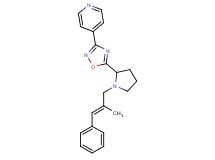 4-(5-{1-[(2E)-2-methyl-3-phenylprop-2-en-1-yl]pyrrolidin-2-yl}-1,2,4-oxadiazol-3-yl)pyridine