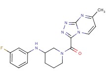 N-(3-fluorophenyl)-1-[(7-methyl[1,2,4]triazolo[4,3-a]pyrimidin-3-yl)carbonyl]-3-piperidinamine