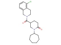 5-[(5-chloro-3,4-dihydro-2(1H)-isoquinolinyl)carbonyl]-1-cycloheptyl-2-piperidinone