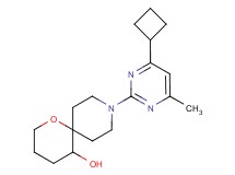 9-(4-cyclobutyl-6-methylpyrimidin-2-yl)-1-oxa-9-azaspiro[5.5]undecan-5-ol