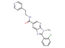 2-(2-chlorophenyl)-3-methyl-N-(2-pyridin-4-ylethyl)-3H-imidazo[4,5-b]pyridine-6-carboxamide